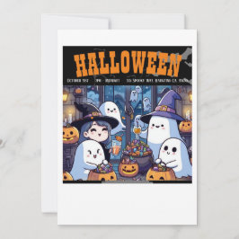 Halloween Einladungskarte im Stil des Party Einladung