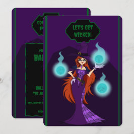Halloween-Einladungskarte Save The Date