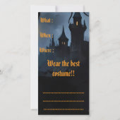 Halloween-Einladungskarten (Rückseite)