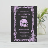 Halloween Einladungskarten! Einladung (Stehend Vorderseite)