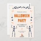 Halloween Einladungskarten! Postkarte (Vorne/Hinten)