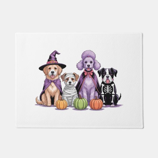 Halloween-Einsatzhund Fußmatte (Vorderseite)