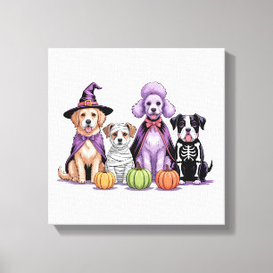 Halloween-Einsatzhund Leinwanddruck