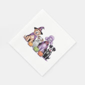 Halloween Einsatzhund Serviette (Ecke)