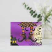 Halloween (Eintropfen) Einladung nach der Postkart (Stehend Vorderseite)