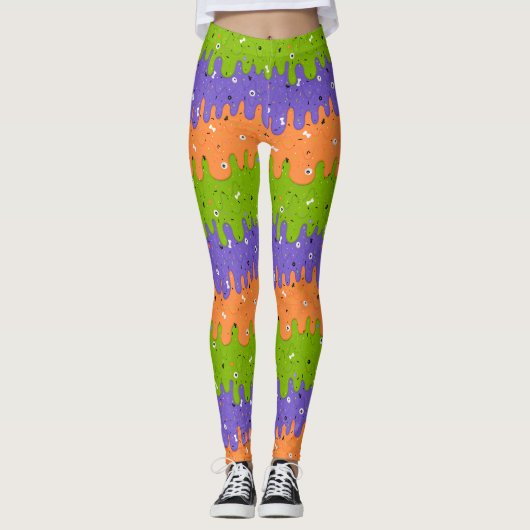 Halloween-Eiscreme Leggings (Vorderseite)