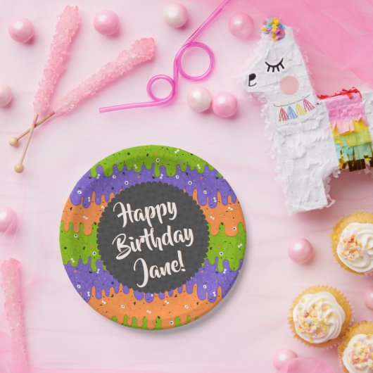 Halloween-Eiscreme Pappteller (Party)