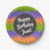 Halloween-Eiscreme Pappteller (Vorderseite)