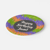 Halloween-Eiscreme Pappteller (Schrägansicht)