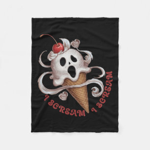 Halloween-Eiscreme, sprichwörtliches T-Shirt Idee Fleecedecke