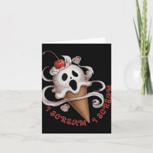Halloween-Eiscreme, sprichwörtliches T-Shirt Idee  Karte