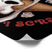 Halloween-Eiscreme, sprichwörtliches T-Shirt Idee  Poster (Ecke)