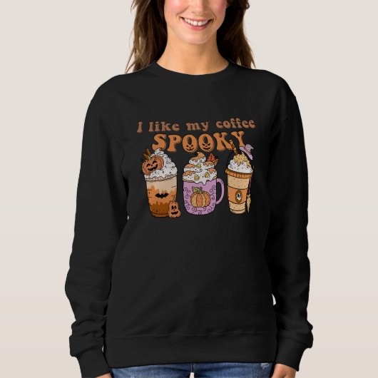 Halloween-Eiskürbis Sweatshirt (Vorderseite)