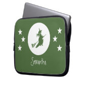 Halloween Electronics Sleeve, grün Laptopschutzhülle (Vorderseite Links)