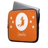 Halloween Electronics Sleeve, Orange Laptopschutzhülle (Vorderseite Links)