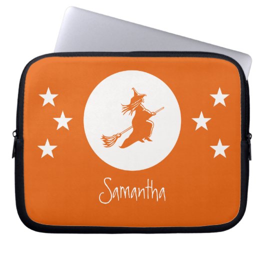 Halloween Electronics Sleeve, Orange Laptopschutzhülle (Vorderseite)