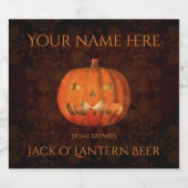 Halloween-elegant Bierflaschenetikett (Einzelnes Label)