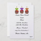 Halloween Elegante Cupcake-Einladung - SRF Einladung (Rückseite)