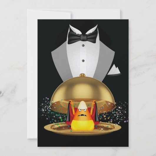 Halloween Elegante Einladung - SRF (Vorderseite)