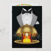 Halloween Elegante Einladung - SRF (Vorne/Hinten)