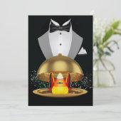 Halloween Elegante Einladung - SRF (Stehend Vorderseite)