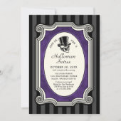 Halloween Elegante Gesellschaftsparty Einladung (Vorderseite)