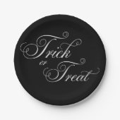 Halloween Eleganter Trick oder Treat Chic Party Te Pappteller (Vorderseite)