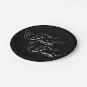 Halloween Eleganter Trick oder Treat Chic Party Te Pappteller (Schrägansicht)