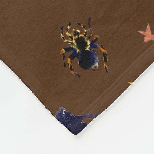 Halloween-Elemente Fleecedecke (Ecke)