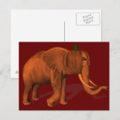 Halloween Elephant Postkarte (Vorne/Hinten)