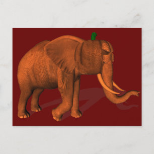 Halloween Elephant Postkarte