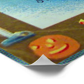 Halloween-Elfen und Vintages Party-Poster Poster (Ecke)