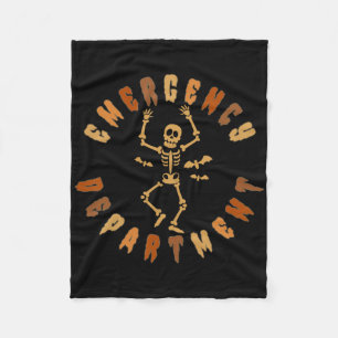 Halloween Emergency Department Nurse Skeleton Cost Fleecedecke