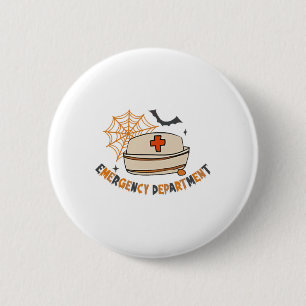 Halloween Emergency Room Nurs Button