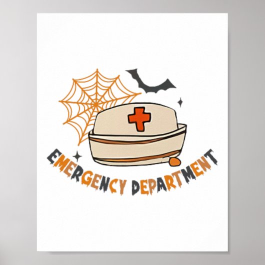 Halloween Emergency Room Nurs Poster (Vorne)