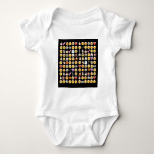 Halloween-Emoji Baby Strampler