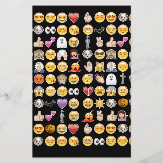 Halloween Emoji Briefpapier (Vorderseite)