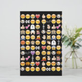 Halloween Emoji Briefpapier (Stehend Vorderseite)