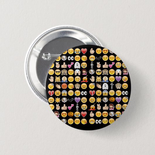 Halloween Emoji Button (Vorne & Hinten)