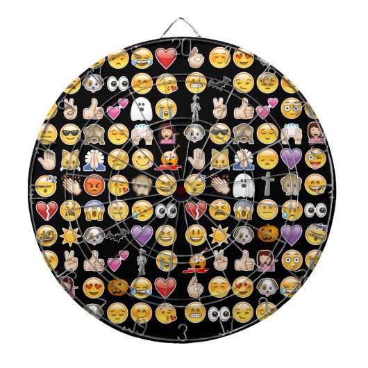 Halloween Emoji Dartscheibe (vorne)