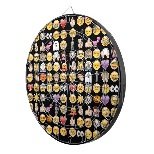 Halloween Emoji Dartscheibe (Vorderseite rechts)