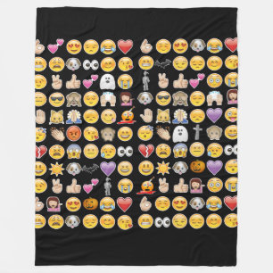 Halloween Emoji-Decke Fleecedecke