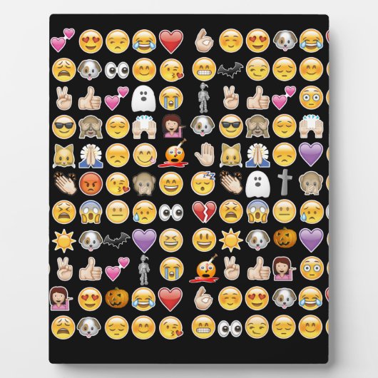 Halloween Emoji Fotoplatte (Vorderseite)