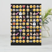 Halloween Emoji Karte (Stehend Vorderseite)