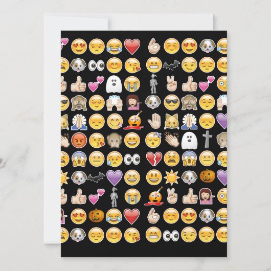 Halloween Emoji Karte (Vorderseite)