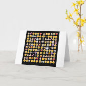 Halloween Emoji Karte (Gelbe Blume)