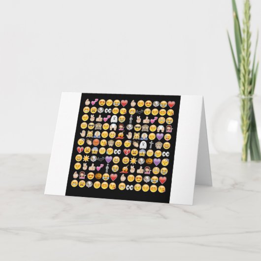 Halloween Emoji Karte (Vorderseite)
