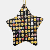 Halloween Emoji Keramikornament (Links)