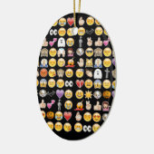 Halloween Emoji Keramikornament (Links)