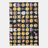 Halloween Emoji Küchentuch (Vertikal)